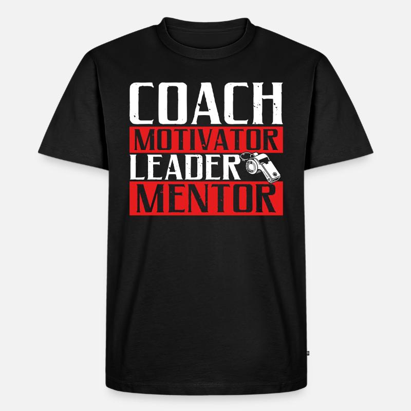Trainer Geschenke Coach Geschenkidee - Männer Premium Bio T-Shirt - Schwarz