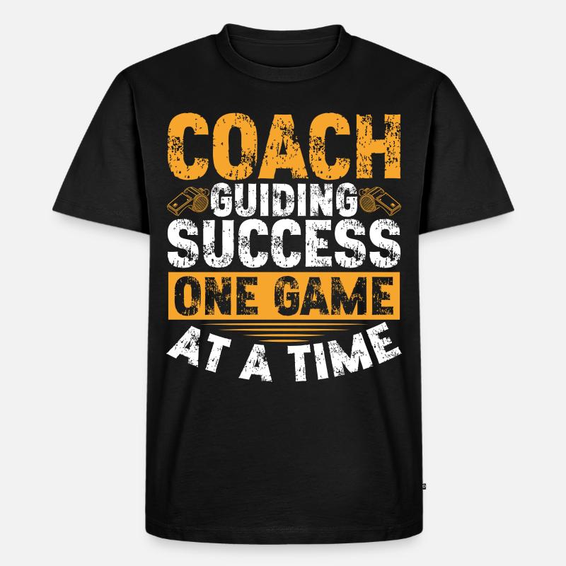 Trainer Geschenke Coach Geschenkidee - Männer Premium Bio T-Shirt - Schwarz
