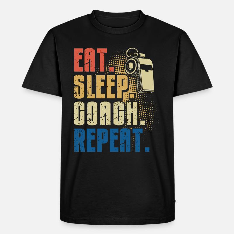 Trainer Geschenke Coach Geschenkidee - Männer Premium Bio T-Shirt - Schwarz