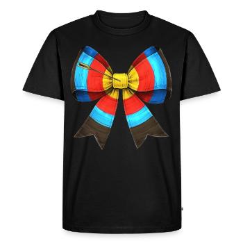 Coquette Bow Archery Bow and Arrow - Men's Premium Organic T-Shirt - black - Front - Nico (187cm)