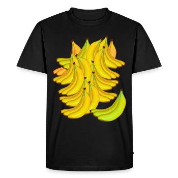 Banane Banane Fruit Fruit Exotique - T-shirt Premium bio Homme - noir - Devant - Nico (187cm)