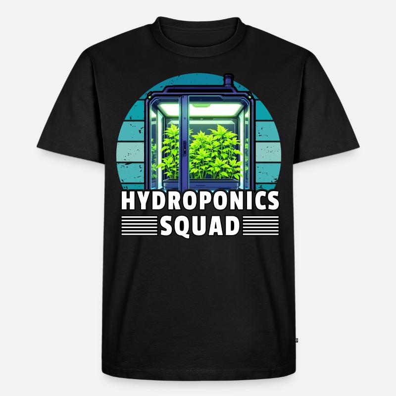 Hydroponik-Kader - Männer Premium Bio T-Shirt - Schwarz