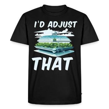 I'd adjust that - Men's Premium Organic T-Shirt - black - Front - Nico (187cm)