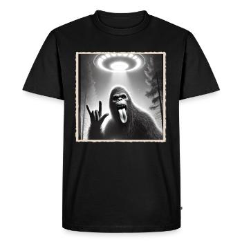 Rock, Rocker, Musique rock, Heavy metal, Rock Hand - T-shirt Premium bio Homme - noir - Devant - Nico (187cm)