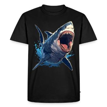 Great White Sharks Great White Shark - Men's Premium Organic T-Shirt - black - Front - Nico (187cm)
