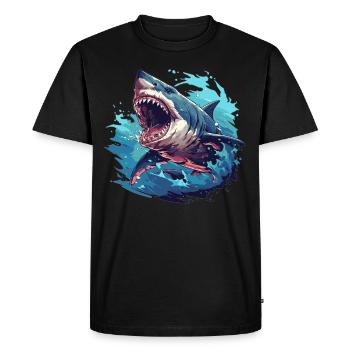 Great White Sharks Great White Shark - Men's Premium Organic T-Shirt - black - Front - Nico (187cm)