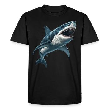 Great White Sharks Great White Shark - Men's Premium Organic T-Shirt - black - Front - Nico (187cm)