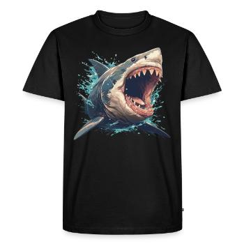 Great White Sharks Great White Shark - Men's Premium Organic T-Shirt - black - Front - Nico (187cm)