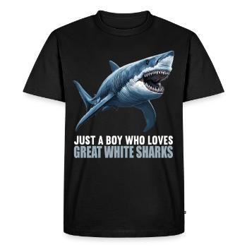 Great White Sharks Great White Shark - Men's Premium Organic T-Shirt - black - Front - Nico (187cm)
