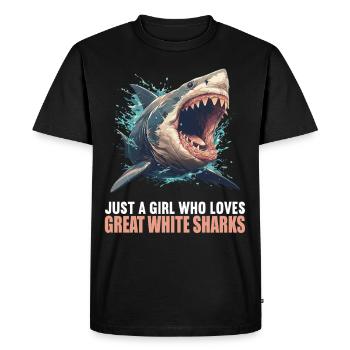 Great White Sharks Great White Shark - Men's Premium Organic T-Shirt - black - Front - Nico (187cm)