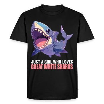 Great White Sharks Great White Shark - Men's Premium Organic T-Shirt - black - Front - Nico (187cm)