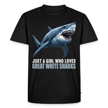 Great White Sharks Great White Shark - Men's Premium Organic T-Shirt - black - Front - Nico (187cm)