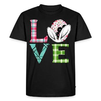 Love Easter - Men's Premium Organic T-Shirt - black - Front - Nico (187cm)