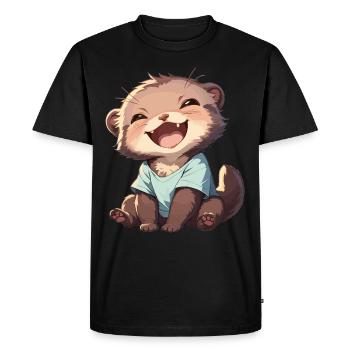 Mink Mink - Men's Premium Organic T-Shirt - black - Front - Nico (187cm)