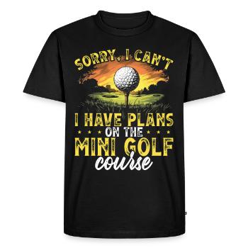 Golf Golf Golf Golf Parcours de Golf - T-shirt Premium bio Homme - noir - Devant - Nico (187cm)