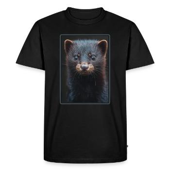 Mink Mink - Men's Premium Organic T-Shirt - black - Front - Nico (187cm)