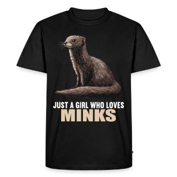 Mink Mink - Men's Premium Organic T-Shirt - black - Front - Nico (187cm)