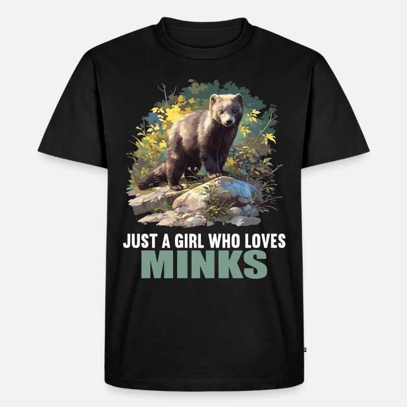 Nerze Nerz - Männer Premium Bio T-Shirt - Schwarz