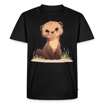 Mongoose's Mongoose - Men's Premium Organic T-Shirt - black - Front - Nico (187cm)