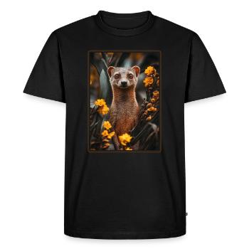 Mongoose's Mongoose - Men's Premium Organic T-Shirt - black - Front - Nico (187cm)