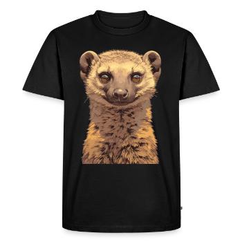 Mongoose's Mongoose - Men's Premium Organic T-Shirt - black - Front - Nico (187cm)