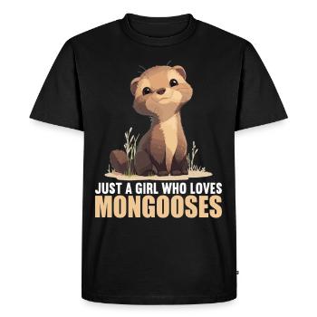 Mongoose's Mongoose - Men's Premium Organic T-Shirt - black - Front - Nico (187cm)