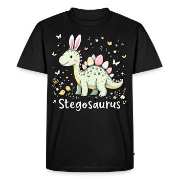 Stegosaurus - T-shirt Premium bio Homme - noir - Devant - Nico (187cm)