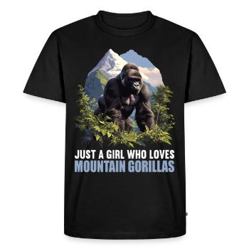 Mountain gorillas Mountain gorilla - Men's Premium Organic T-Shirt - black - Front - Nico (187cm)