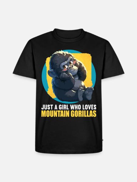 Berggorillas Berggorilla - Männer Premium Bio T-Shirt - Schwarz