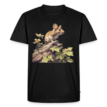 Souris Souris - T-shirt Premium bio Homme - noir - Devant - Nico (187cm)