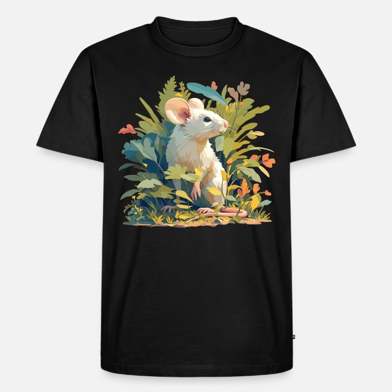 Mäuse Maus - Männer Premium Bio T-Shirt - Schwarz