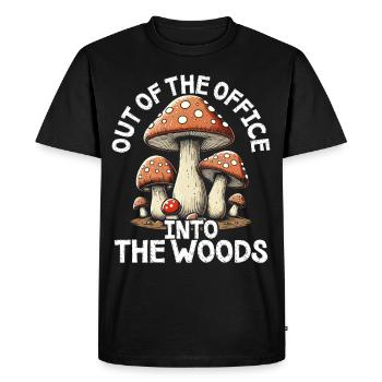 Mushroom Pickers Mushroom Pickers Mushroom Pickers Mushroom Pickers - Men's Premium Organic T-Shirt - black - Front - Nico (187cm)