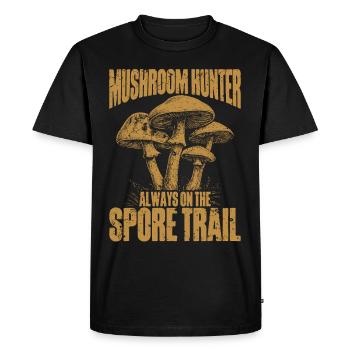 Mushroom Pickers Mushroom Pickers Mushroom Pickers Mushroom Pickers - Men's Premium Organic T-Shirt - black - Front - Nico (187cm)