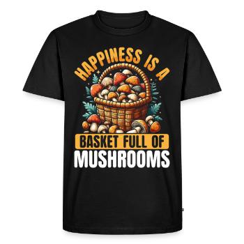 Mushroom Pickers Mushroom Pickers Mushroom Pickers Mushroom Pickers - Men's Premium Organic T-Shirt - black - Front - Nico (187cm)