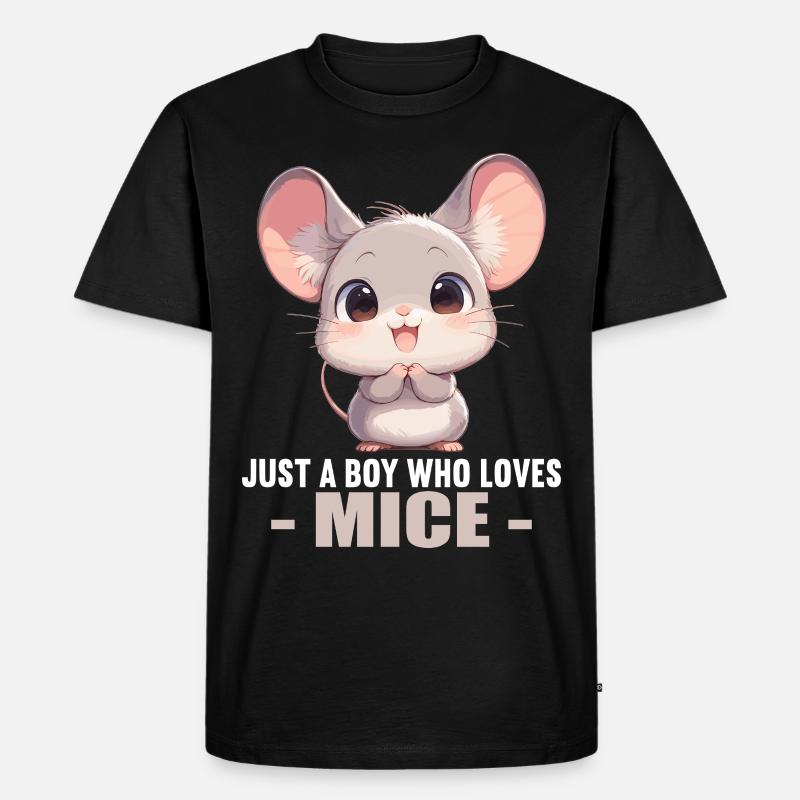 Mäuse Maus - Männer Premium Bio T-Shirt - Schwarz
