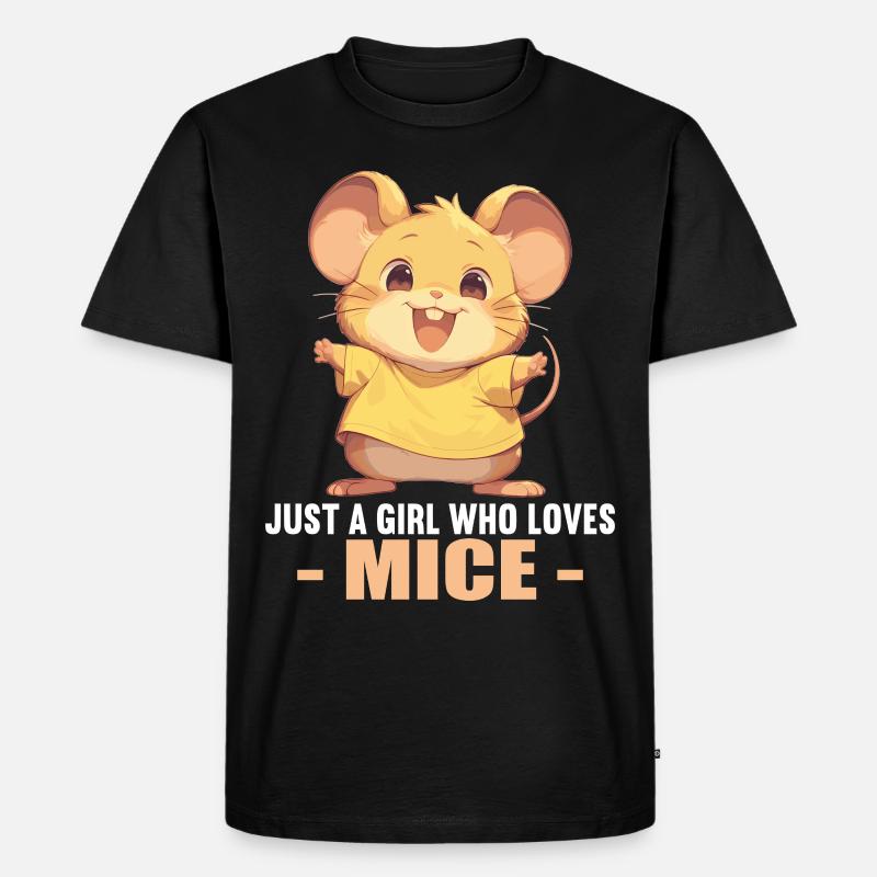 Mäuse Maus - Männer Premium Bio T-Shirt - Schwarz