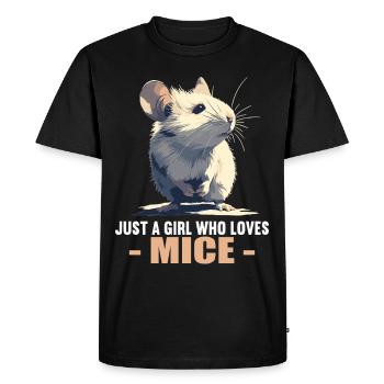 Souris Souris - T-shirt Premium bio Homme - noir - Devant - Nico (187cm)