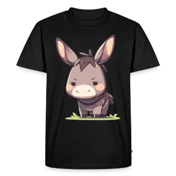 Mules Mule - T-shirt Premium bio Homme - noir - Devant - Nico (187cm)