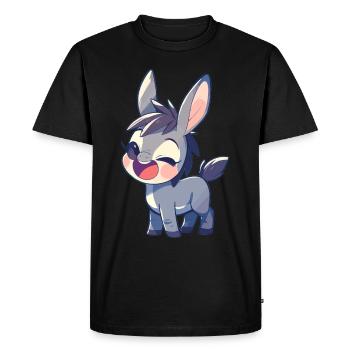 Mules Mule - T-shirt Premium bio Homme - noir - Devant - Nico (187cm)