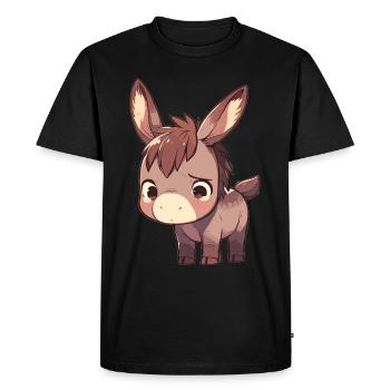Mules Mule - T-shirt Premium bio Homme - noir - Devant - Nico (187cm)
