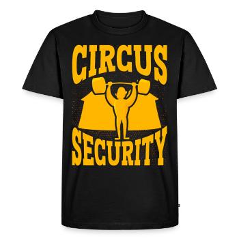 Sécurité du cirque - T-shirt Premium bio Homme - noir - Devant - Nico (187cm)
