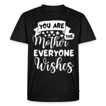 Meilleure maman disant des dictons de maman - T-shirt Premium bio Homme - noir - Devant - Nico (187cm)