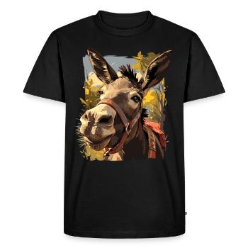 Mules Mule - T-shirt Premium bio Homme - noir - Devant - Nico (187cm)