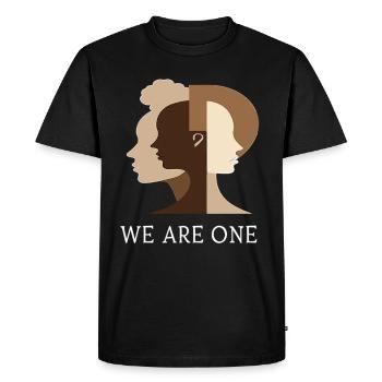 Nous sommes un Diversité Égalité Tolérance - T-shirt Premium bio Homme - noir - Devant - Nico (187cm)