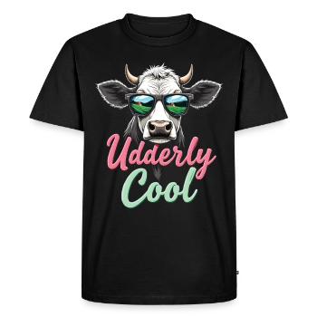 Stay Moo-dy Funny Cow Animal Lover Farm - T-shirt Premium bio Homme - noir - Devant - Nico (187cm)