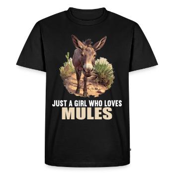 Mules Mule - T-shirt Premium bio Homme - noir - Devant - Nico (187cm)