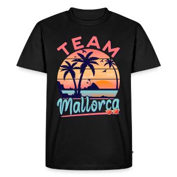 Mallorca Holiday Party Outfit Team Mallorca - Men's Premium Organic T-Shirt - black - Front - Nico (187cm)