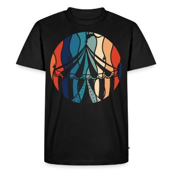 Cirque - T-shirt Premium bio Homme - noir - Devant - Nico (187cm)