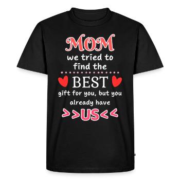 Cadeau de maman drôle pour la fête des mères - T-shirt Premium bio Homme - noir - Devant - Nico (187cm)