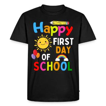 First day of school enrolment Start of school - Men's Premium Organic T-Shirt - black - Front - Nico (187cm)